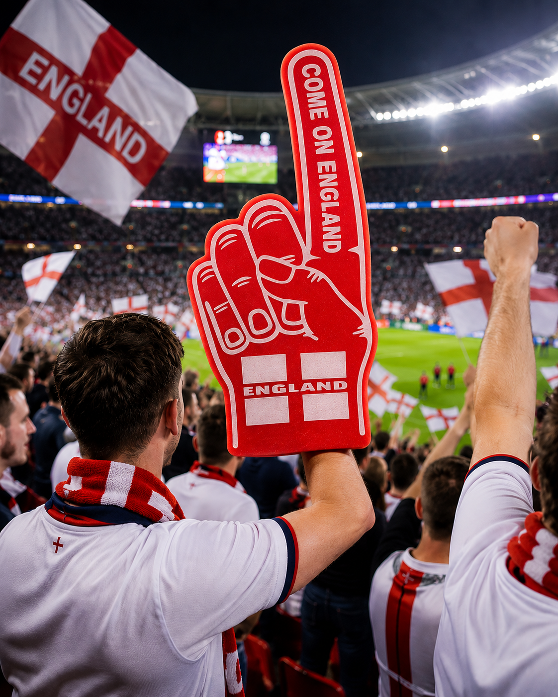 COME ON ENGLAND FOAM FINGER – MATCHDAY EDITION