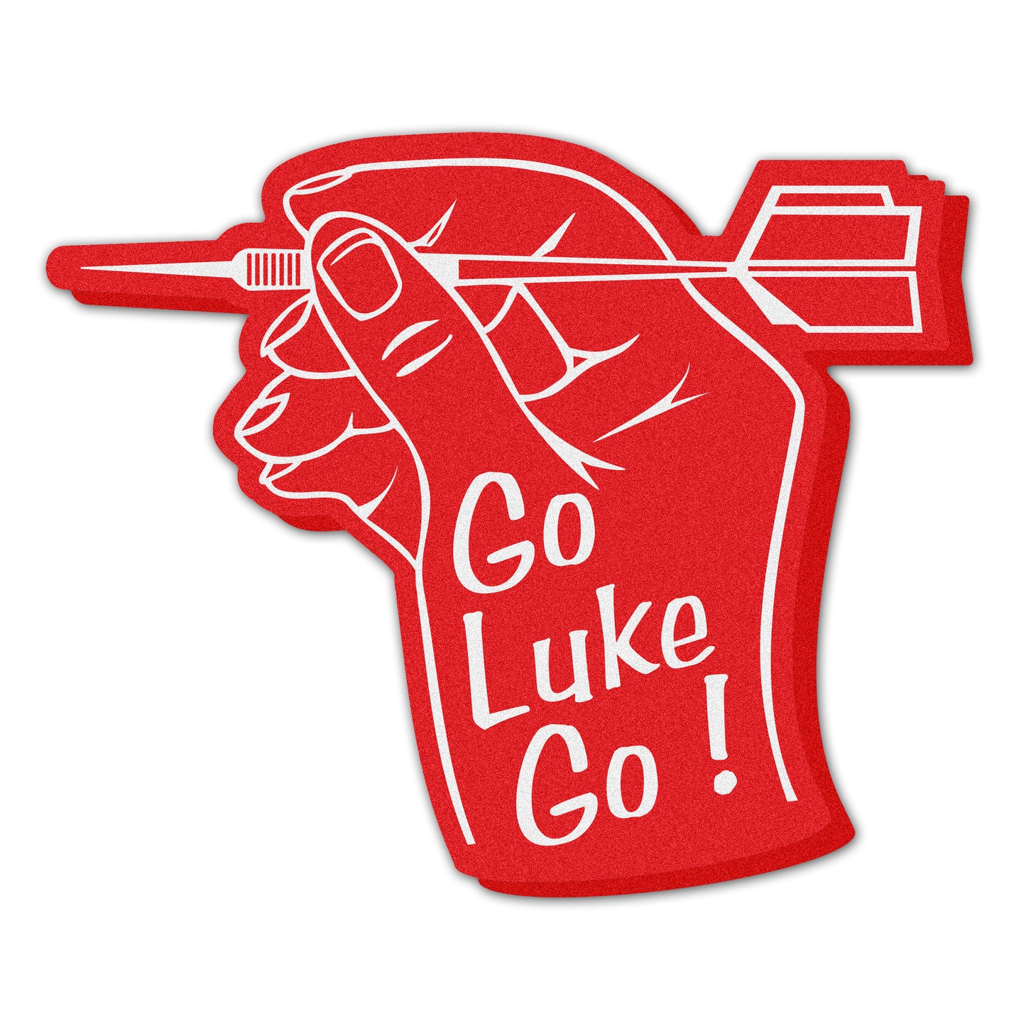 Darts Red Foam Finger Go Luke Go