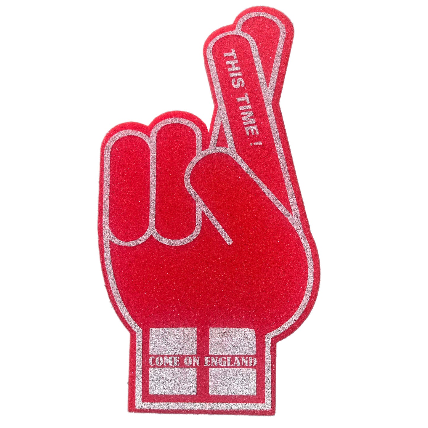 England Foam Hand Fingrers Crossed.
