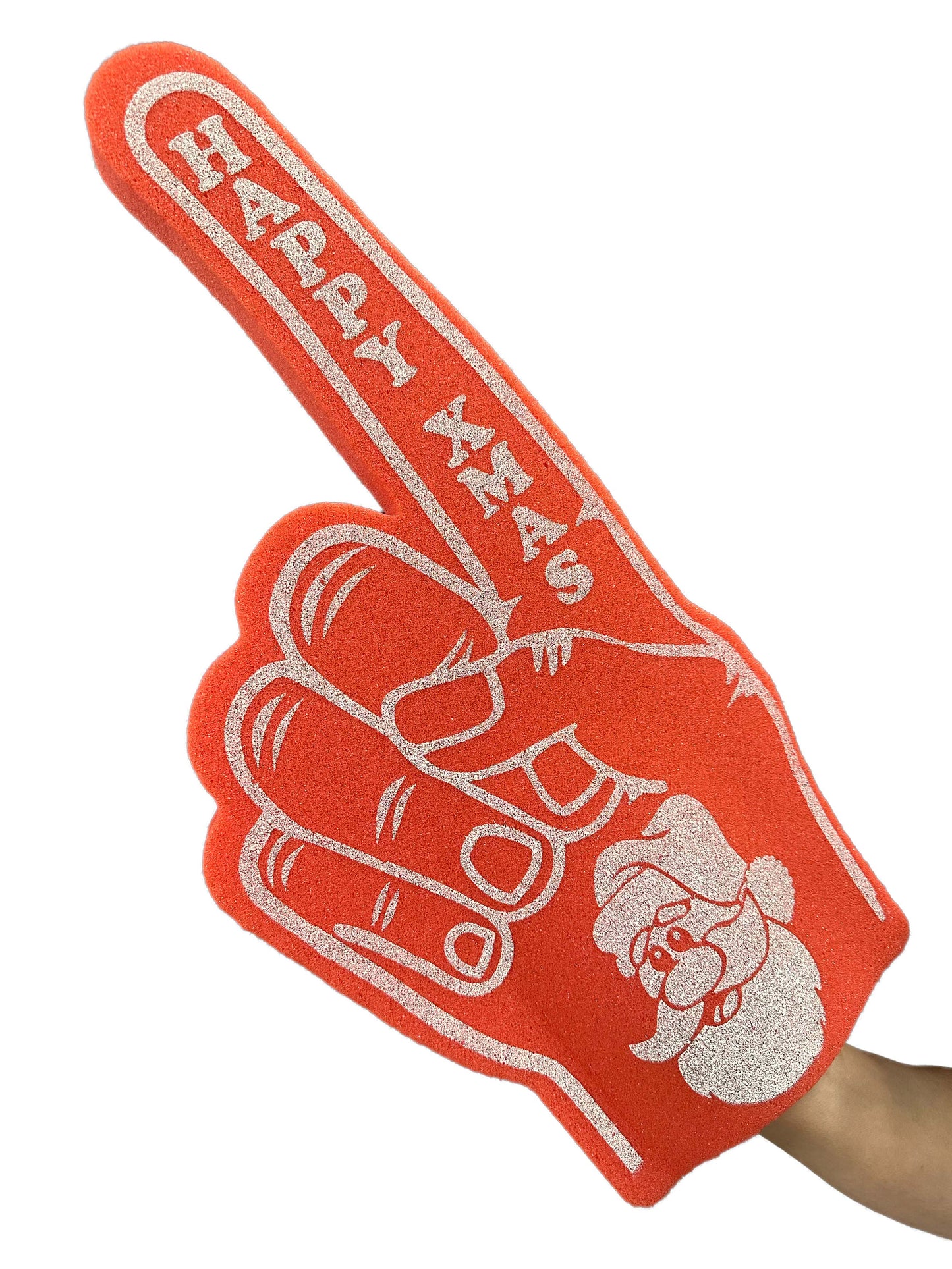 Happy Xmas Red Foam Finger