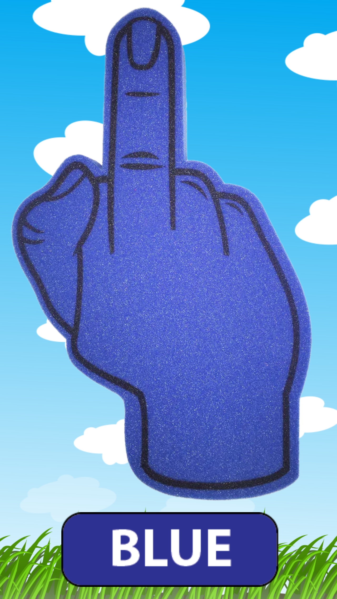 The Middle Foam Finger.