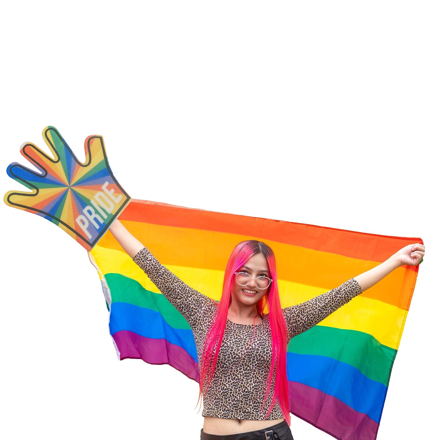 Pride Foam Hand Waver Designed to Celebrate LGBTQ and Pride