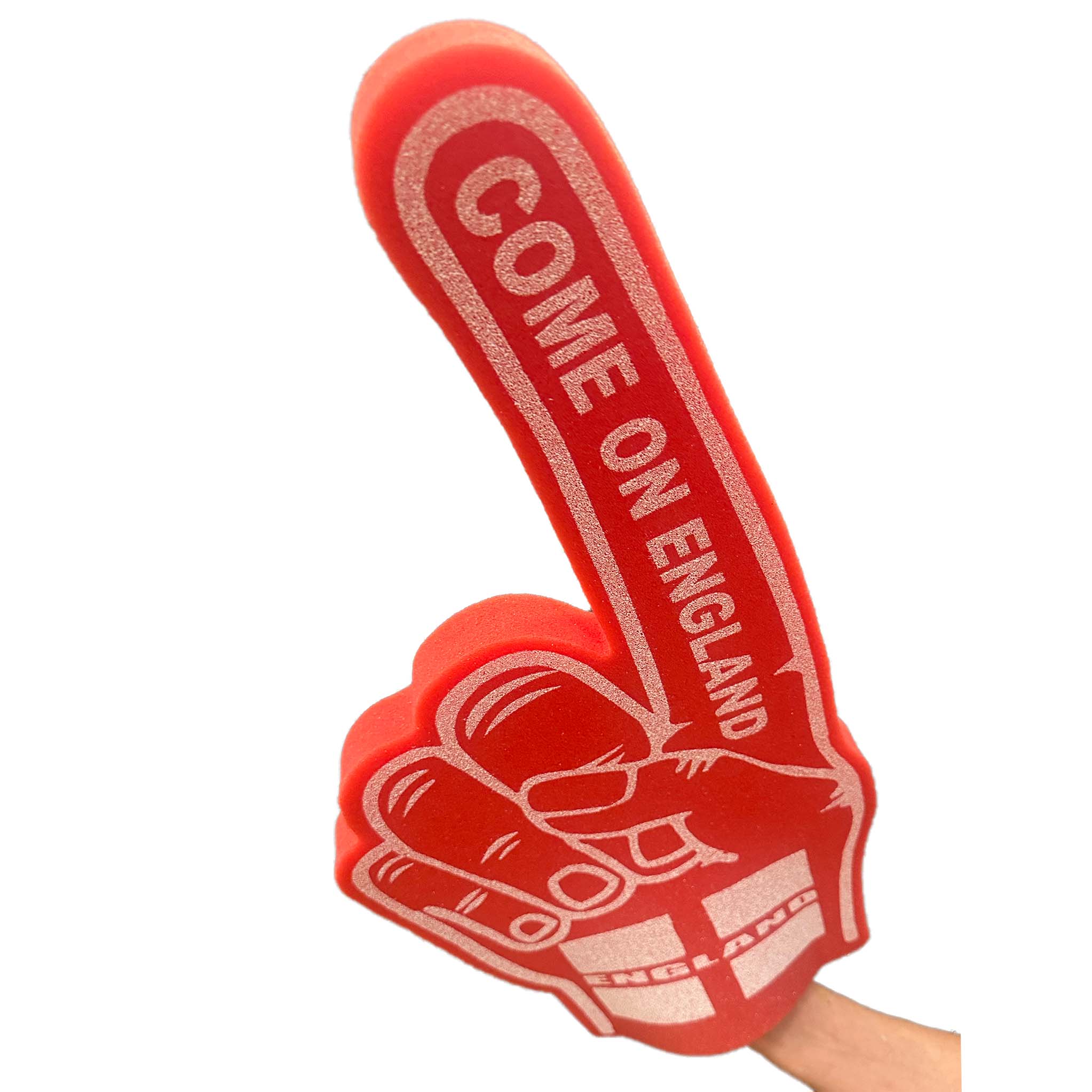 England Foam Finger | Giant 57cm Football Supporter Hand | UK Made Premium Flame-Retardant Foam