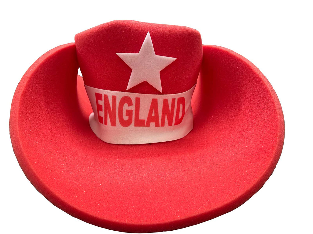 England Supporters Cowboy Foam Hat