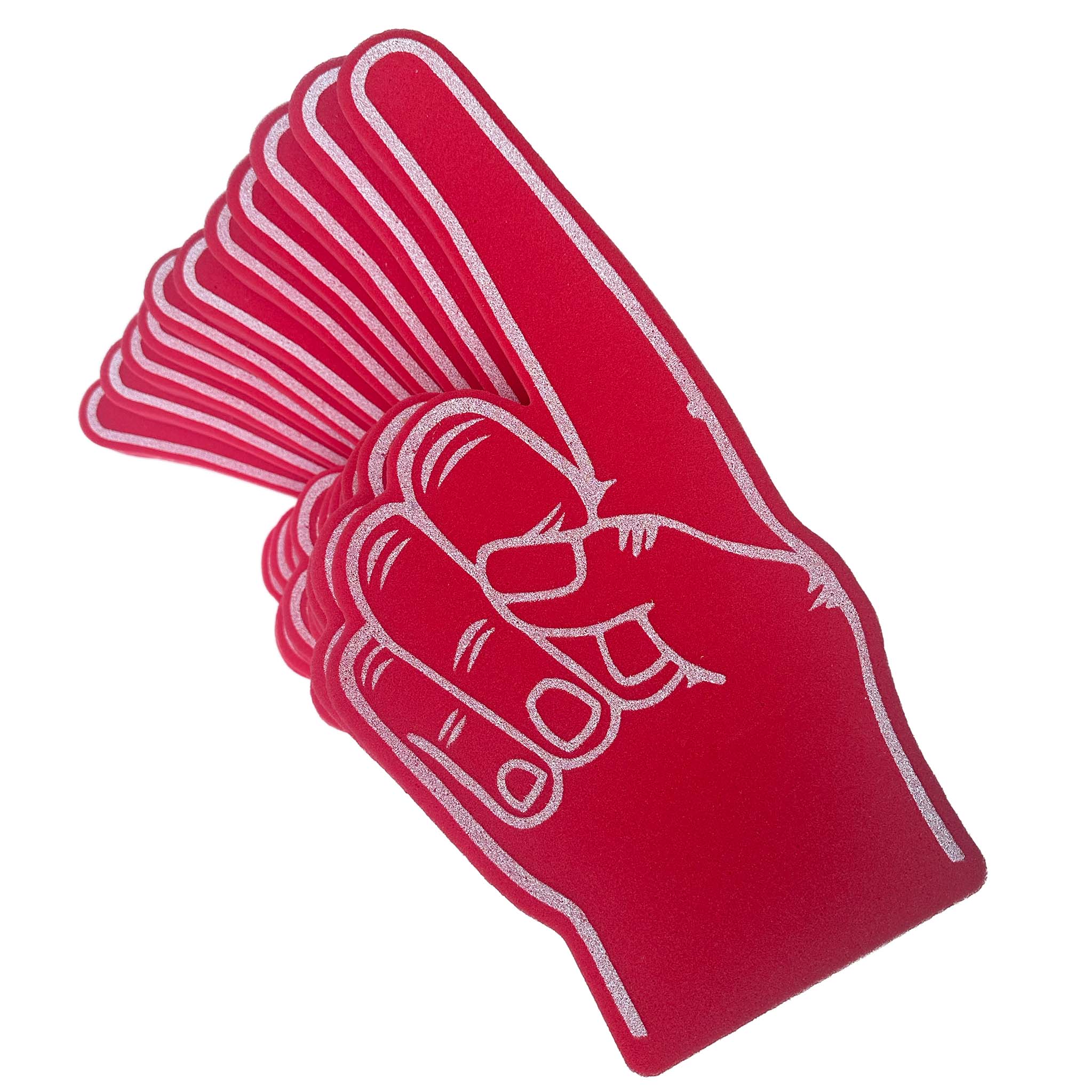 Pack of 10 Giant Foam Pointing Fingers | Premium UK Made Foam Hands for Sports, Events Promotions