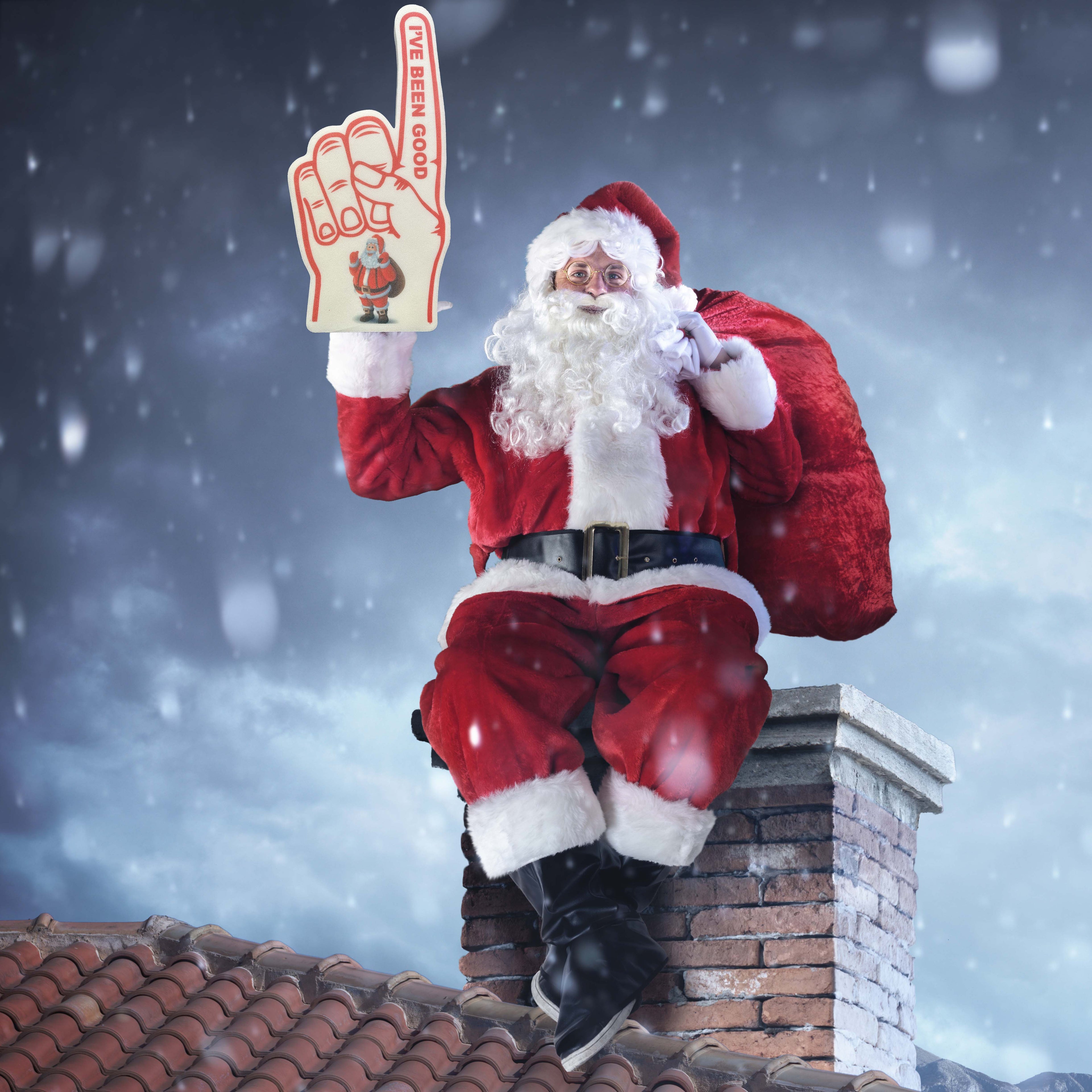 Ive Been Good Santa on chimney 