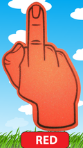 The Middle Foam Finger.