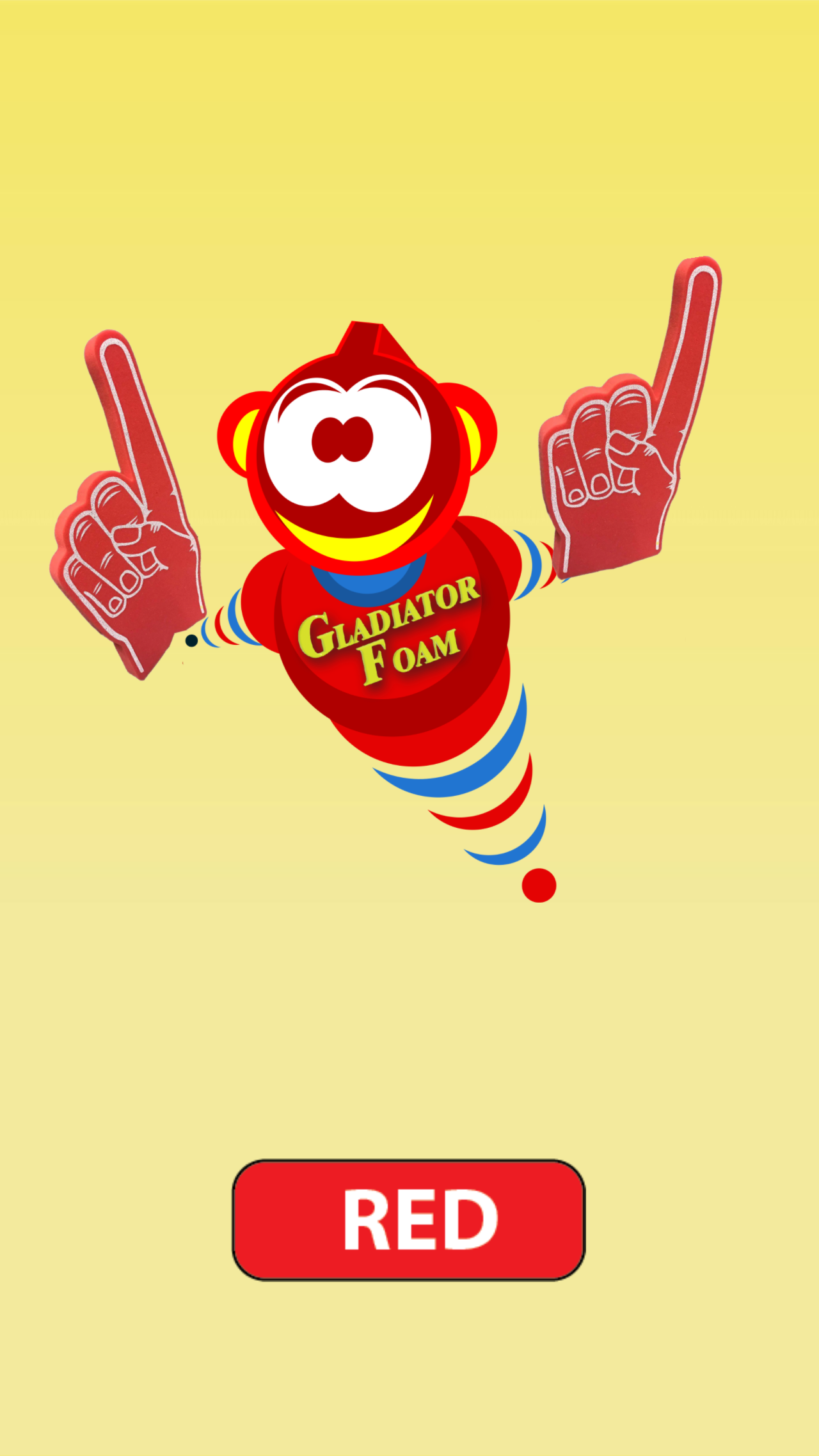 Pointy Palm Printed Foam Finger