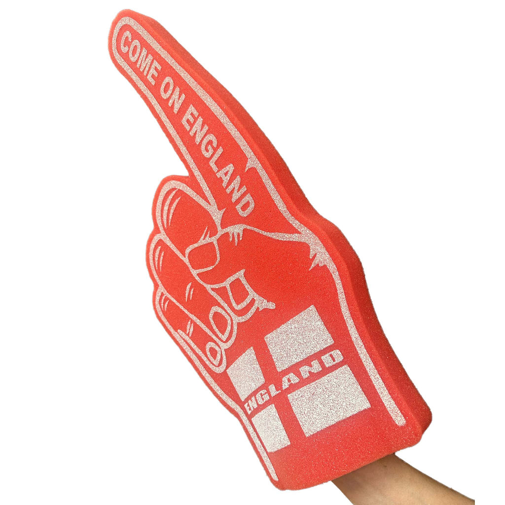 England Foam Finger | Giant 57cm Football Supporter Hand | UK Made Premium Flame-Retardant Foam