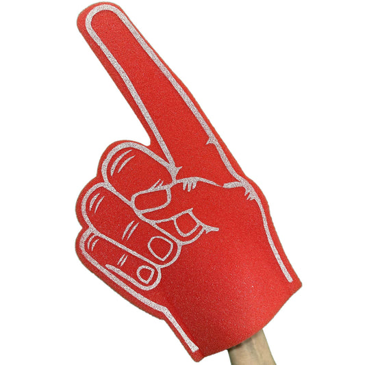 Small Pointy Palm Printed Foam Hand