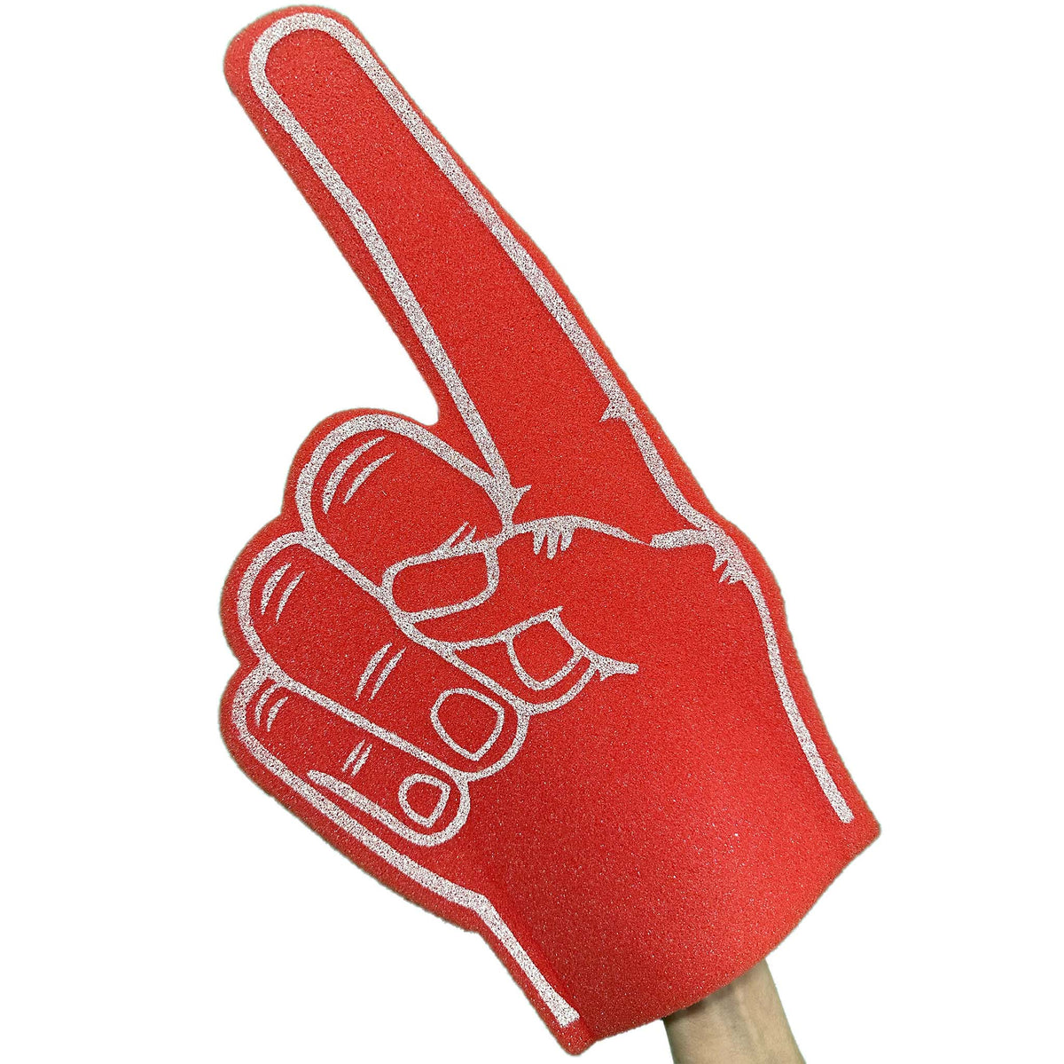 Foom Hand Small Palm Printed Wavy Foam Hand – Foam Hands for All Occasions