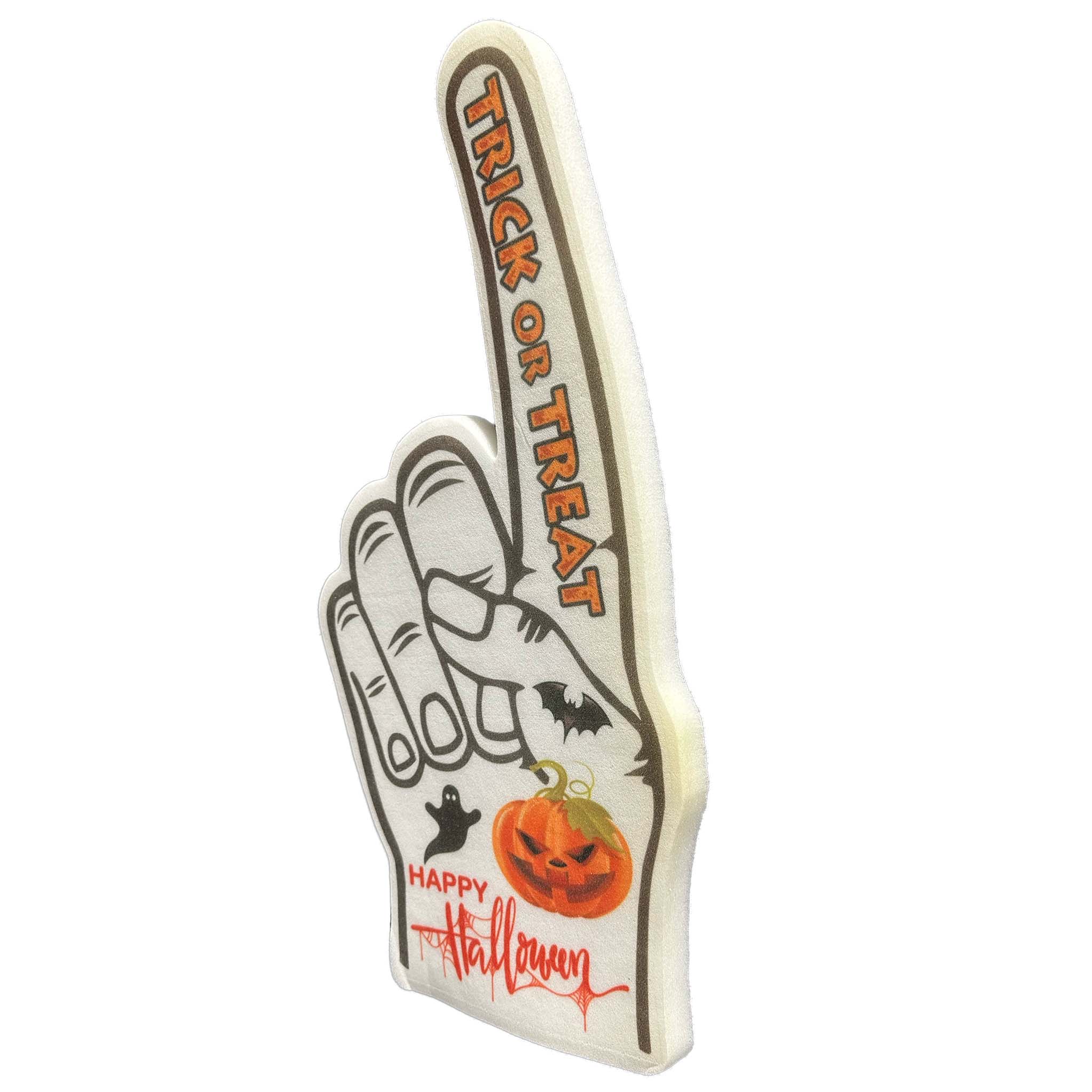 Trick or Treat Foam Hand side view